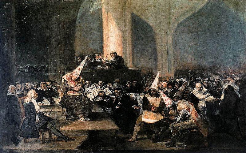 Francisco de Goya Tribunal de la Inquisicion o Auto de fe de la Inquisicion oil painting picture